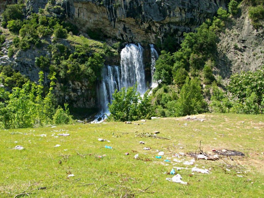 Sotira waterfall, a spring trend in Albania