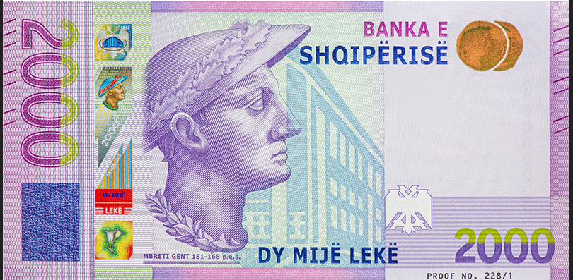 Lek 2,000 note