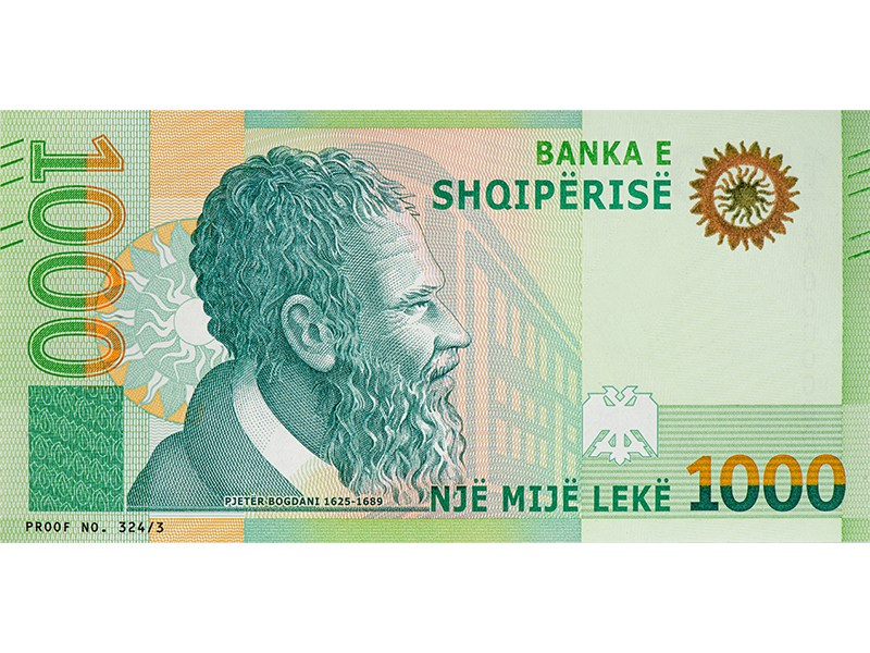 Albanian Lek 1,000 note