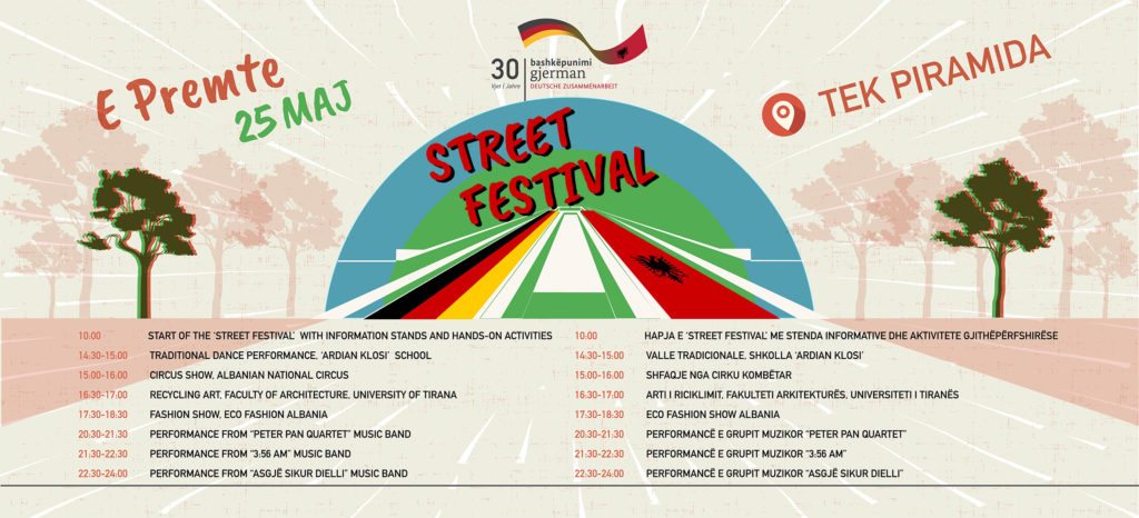 Street Festival to Celebrate Albania-Germany 30 years of Development