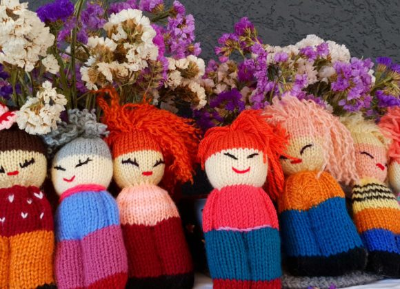 wool dolls made by Kukesi Artisans