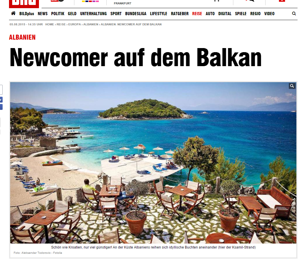 Bild German Magazine Albania Yes Why Not Iia