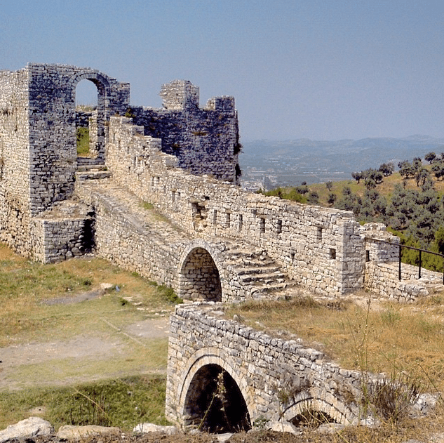 Castle of Berat in summer