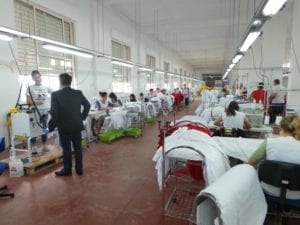 a clothing factory in albania