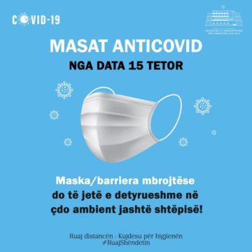 Exemptions and Fines for Outdoor Mandatory Use of Face Mask in Albania