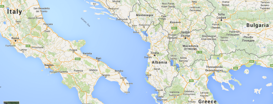 Map Of Albania 1160x441 