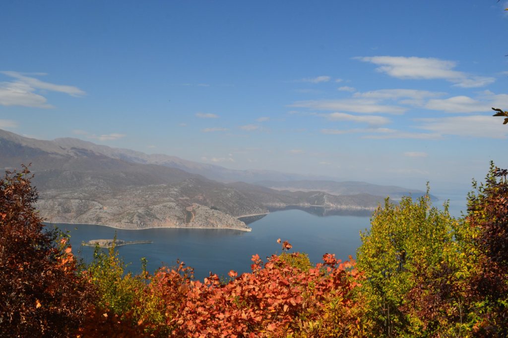 Prespa lake in autumn