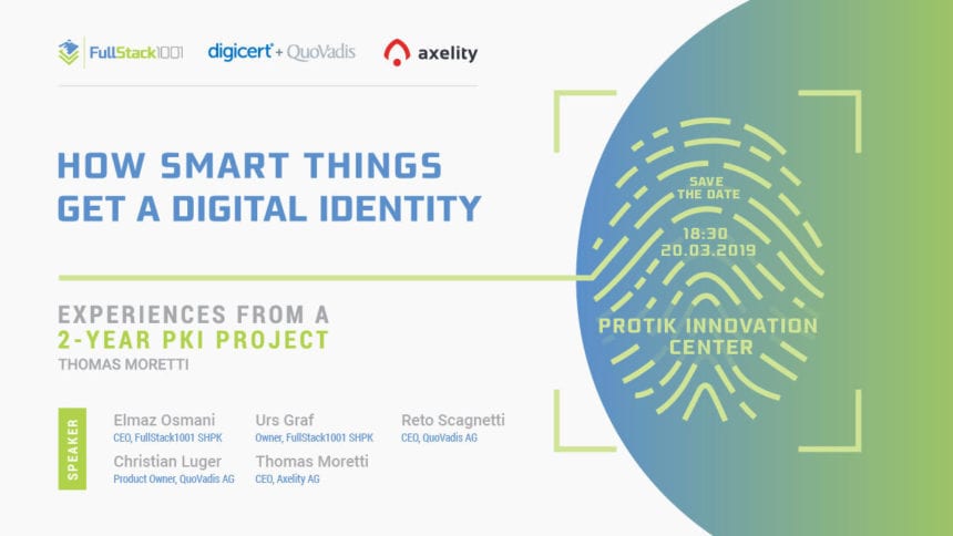 Save the Date for ‘How Smart Things get a Digital Identity’