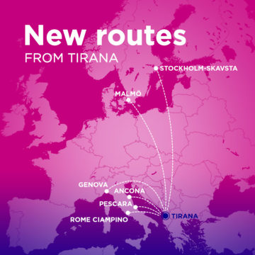 WizzAir to Launch TIA-Malmo and TIA-Stockholm Routes