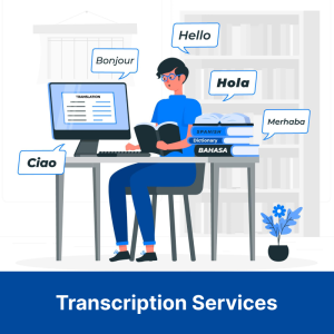 Transcription Services Illustration flat